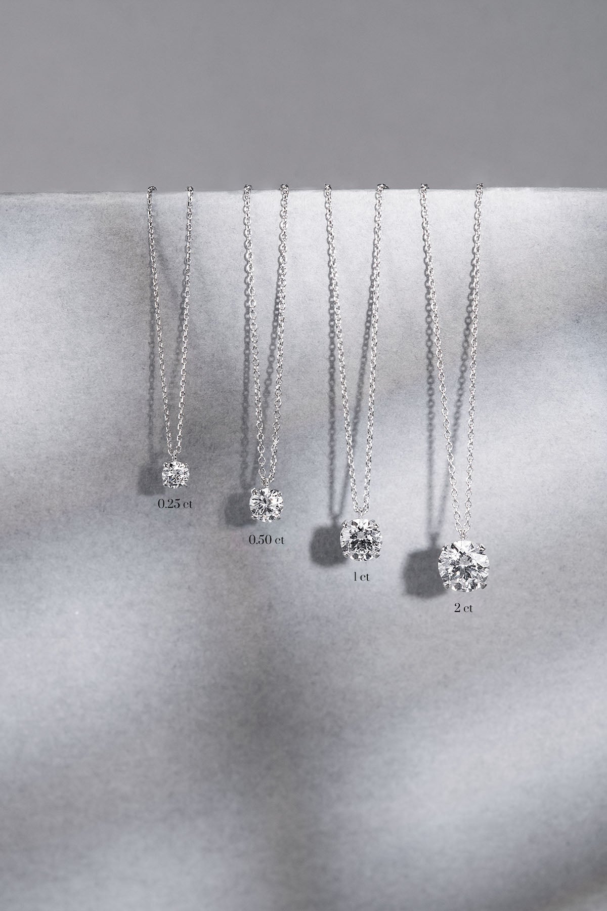 Collier Solitaire Rond (1ct) Or 18 Carats - APM Monaco