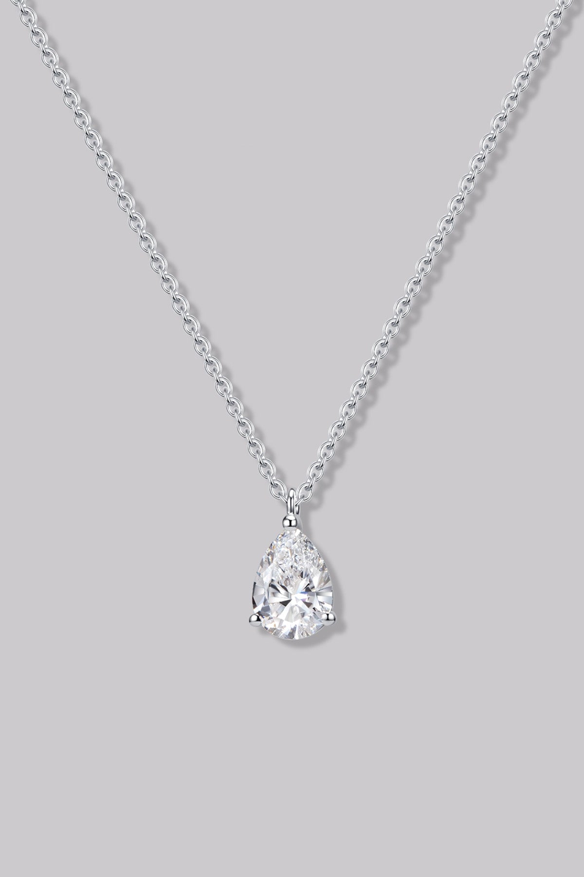 Collier Solitaire Poire (0.70ct) Or 18 Carats - APM Monaco