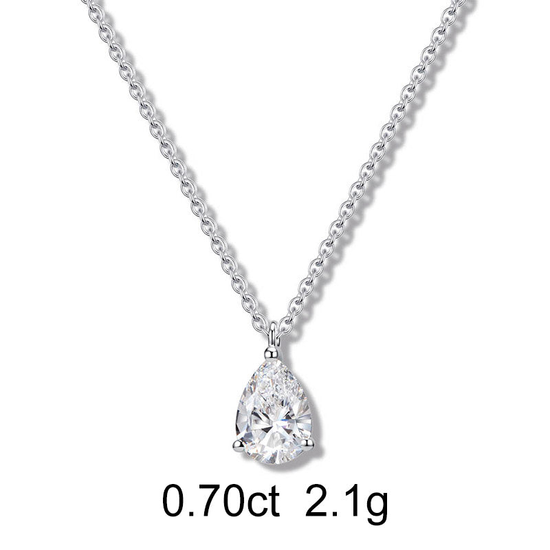 Collier Solitaire Poire (0.70ct) Or 18 Carats - APM Monaco