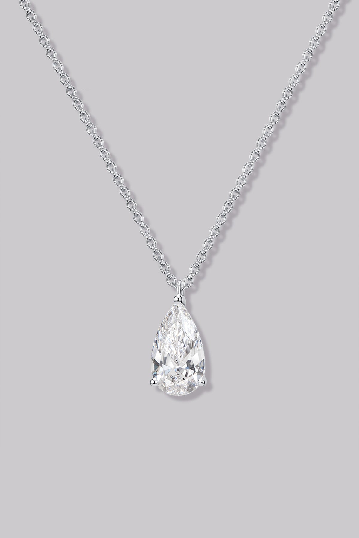 Collier Diamant Solitaire Poire (1ct) APM Monaco