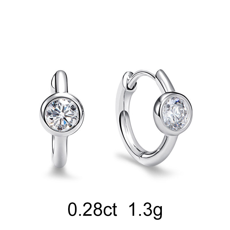 Petites Créoles Rond (0.28ct) Or 18 Carats - APM Monaco