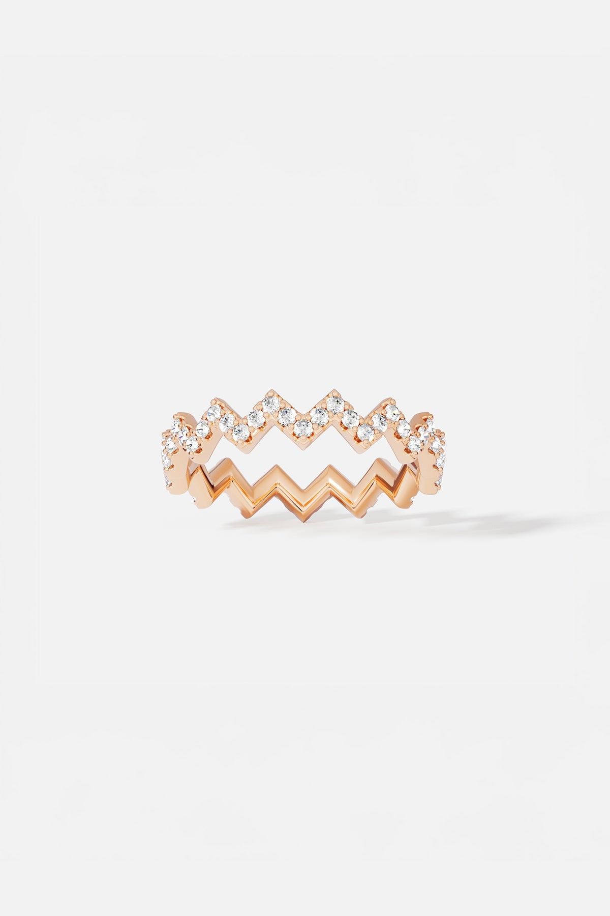 APM Monaco Bague Up and Down en Or Rose