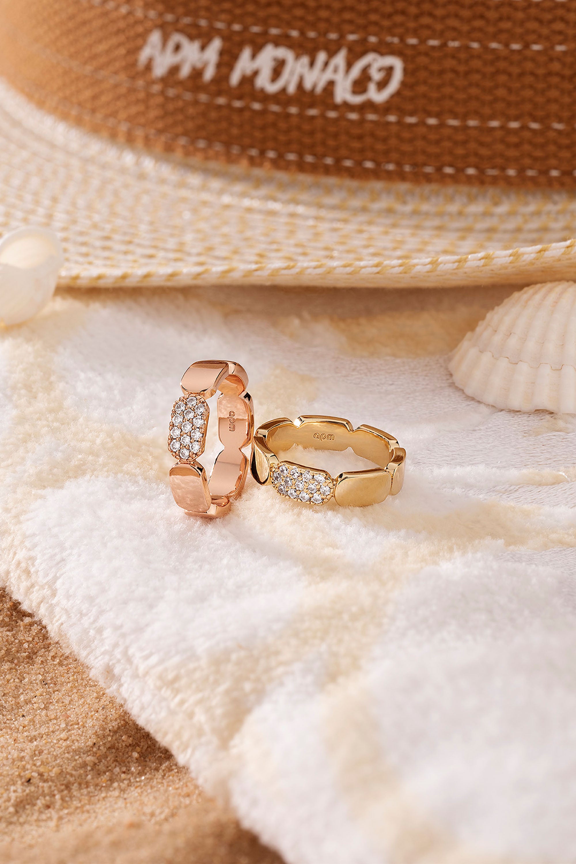 Bague Pavé Or Rose