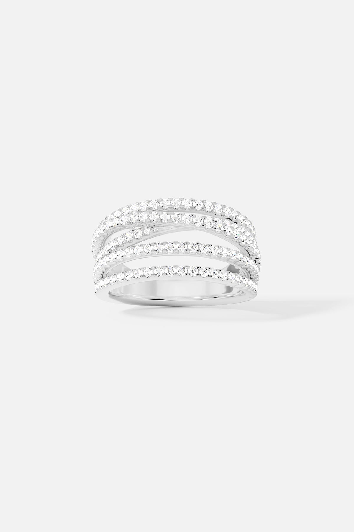 APM Monaco Bague 5 Anneaux en Argent