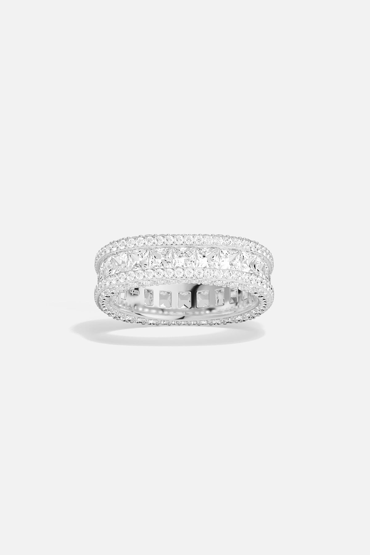 APM Monaco Bague Pavé en Argent