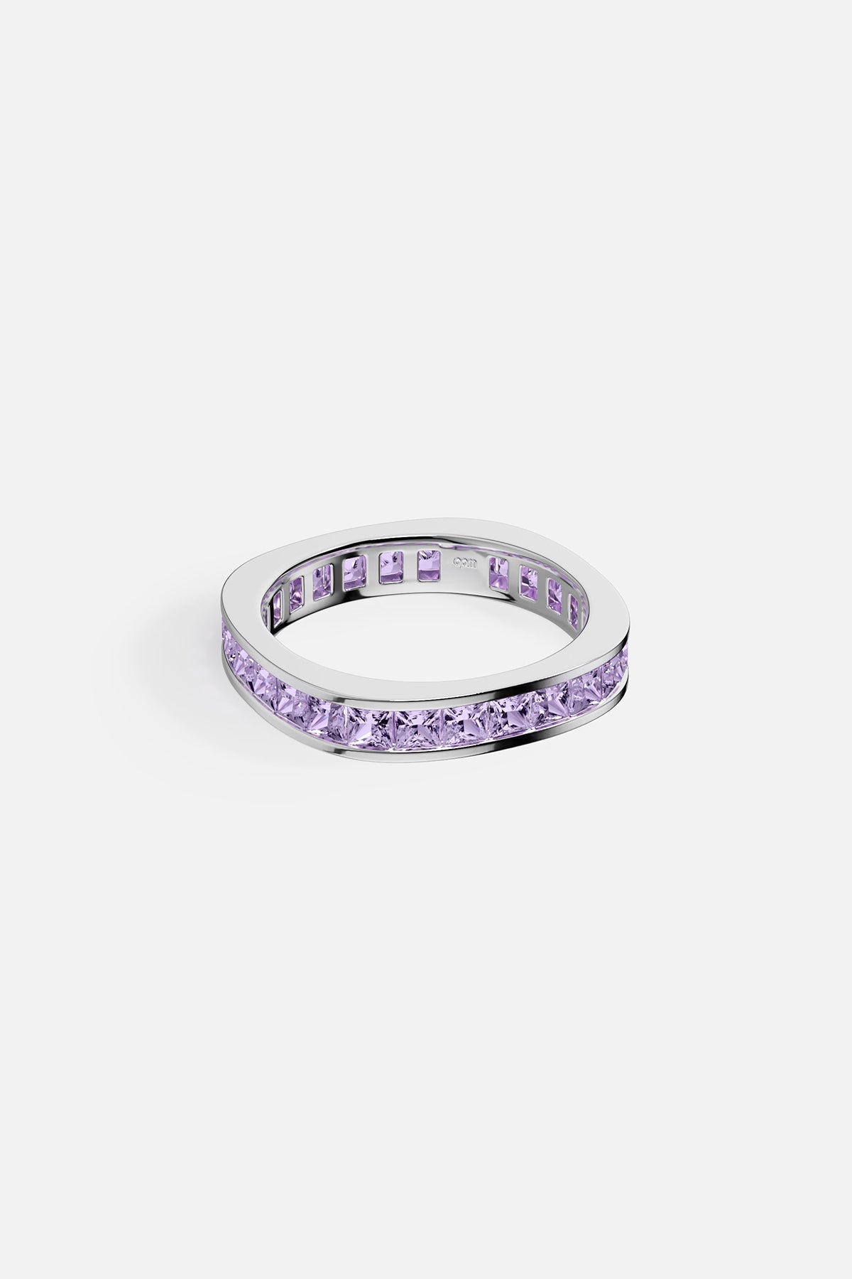 APM Monaco Bague Lumière Pavé Lilas