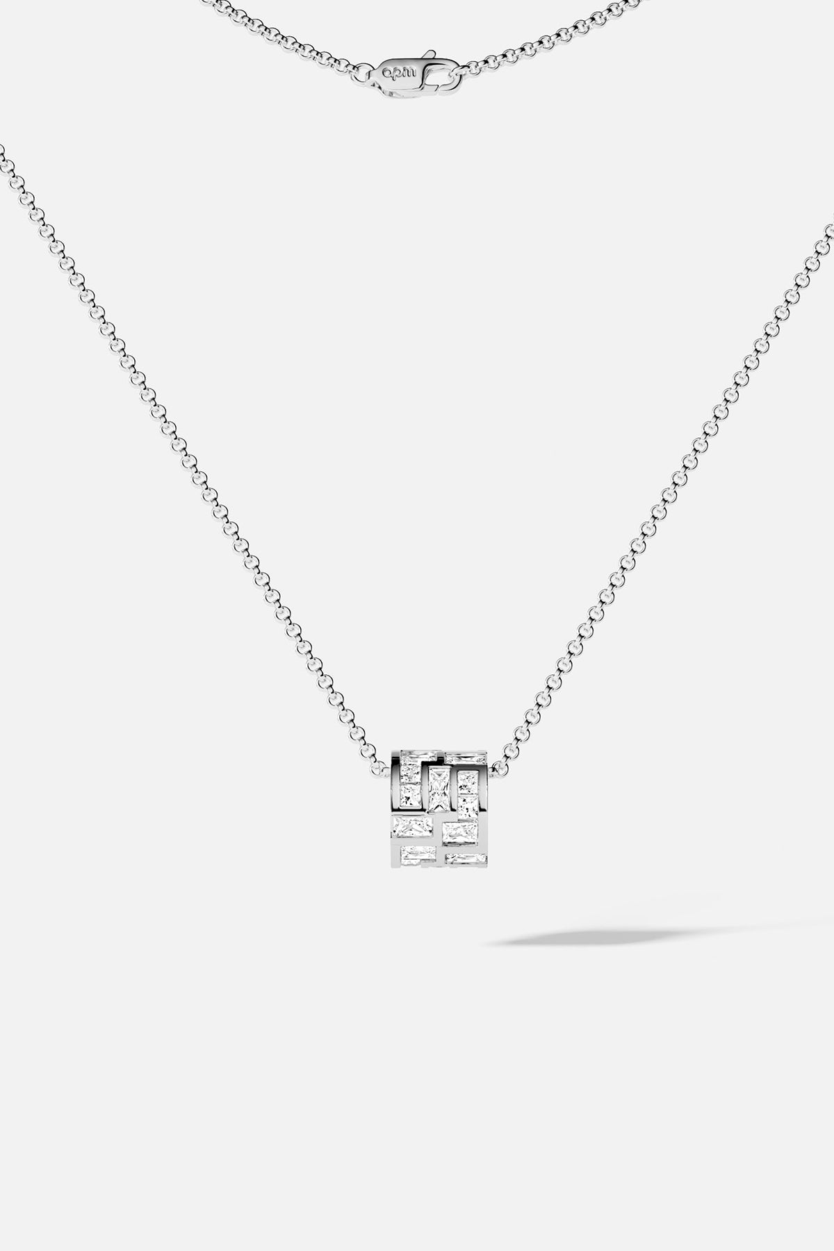 APM MONACO labyrinth adjustable choker in silver