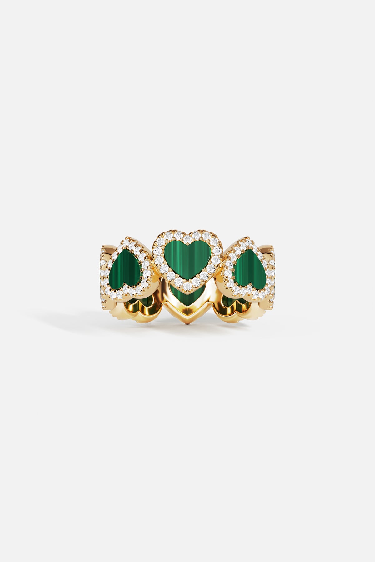 Bague Cœur Malachite - APM Monaco
