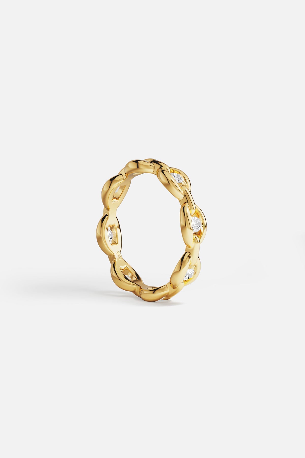 APM MONACO Bague Chaîne Pavé