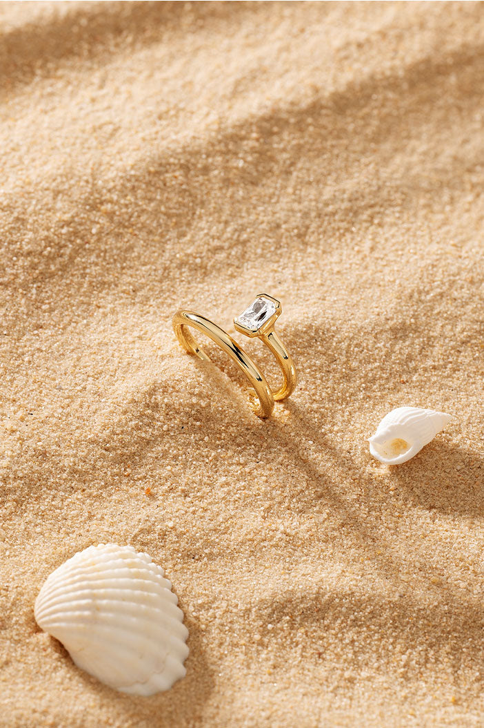 APM Monaco Bague Éclat Twist en argent