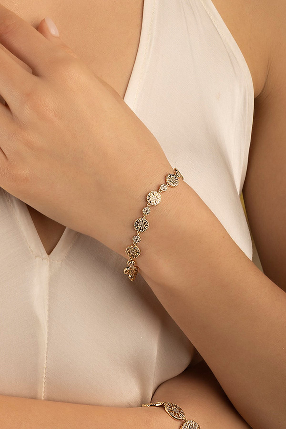 APM Monaco Bracelet Soleil en Or jaune