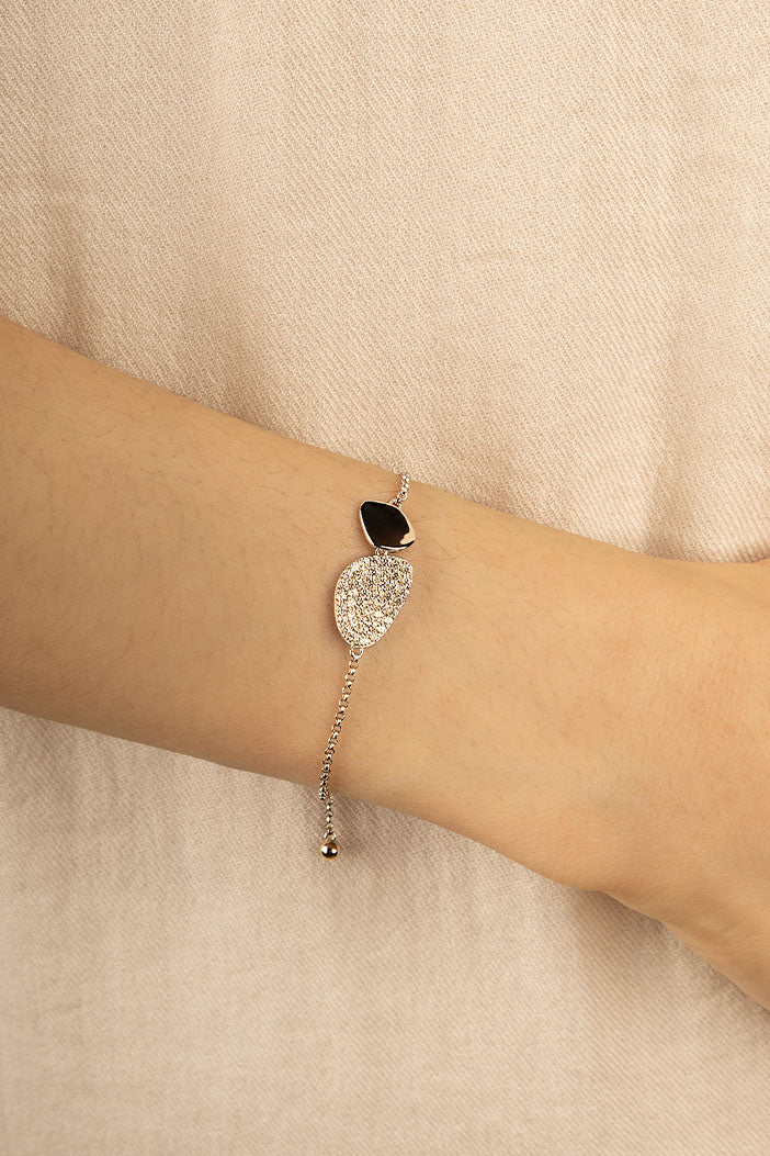 Bracelet Ajustable Galet APM Monaco en or jaune