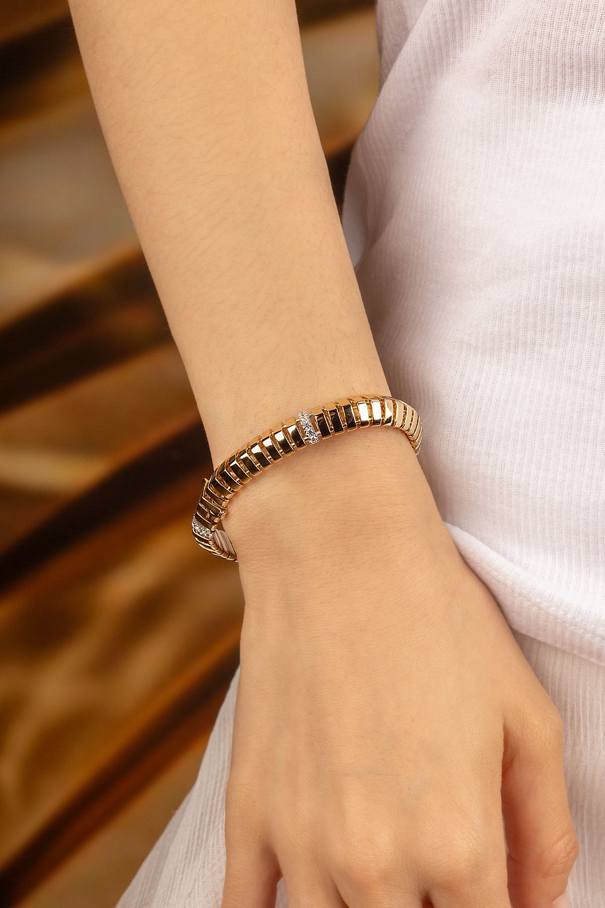 APM Monaco Bracelet Rayon de Soleil en Or Jaune