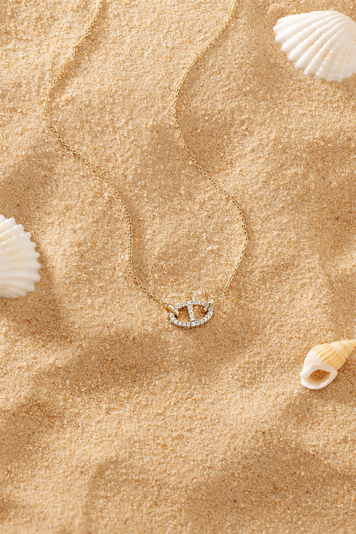 APM Monaco Collier Maille Marine en Or Jaune