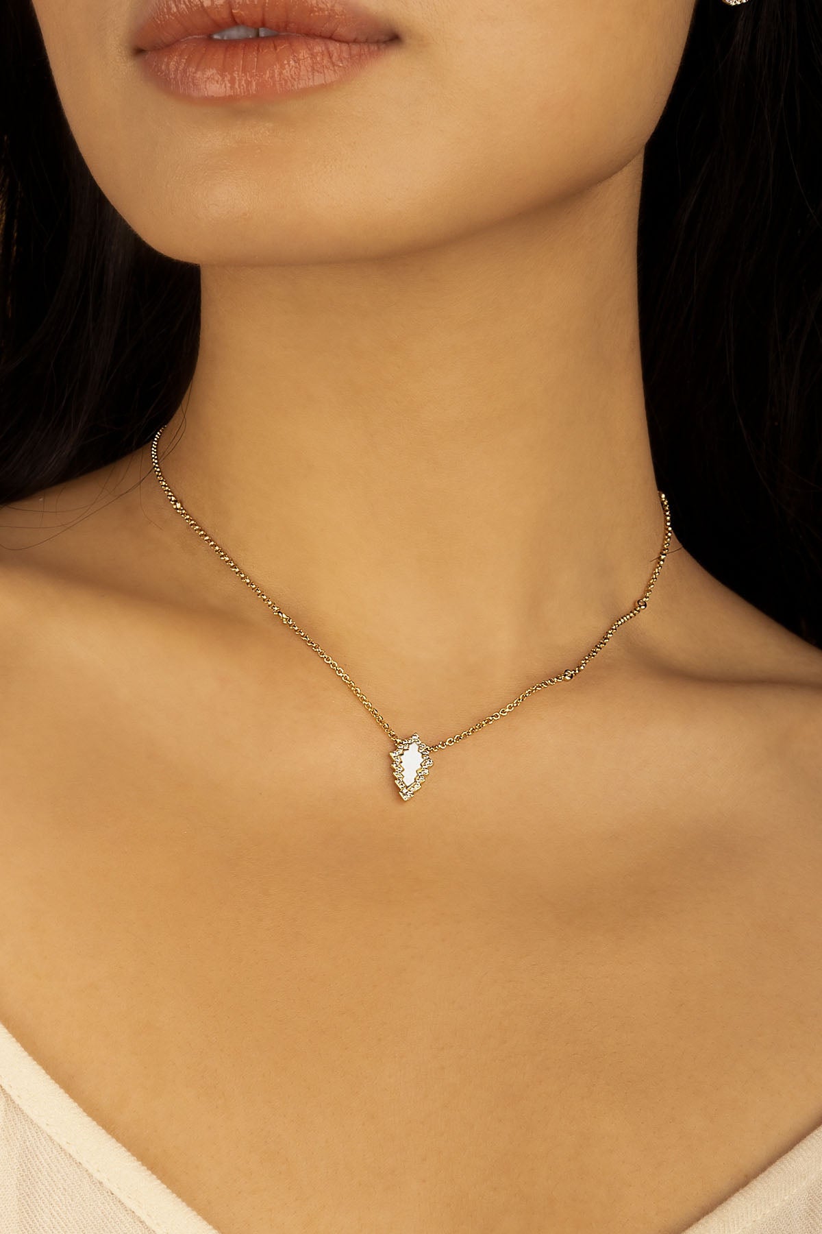 APM Monaco Collier Ajustable Éclat en Or Jaune