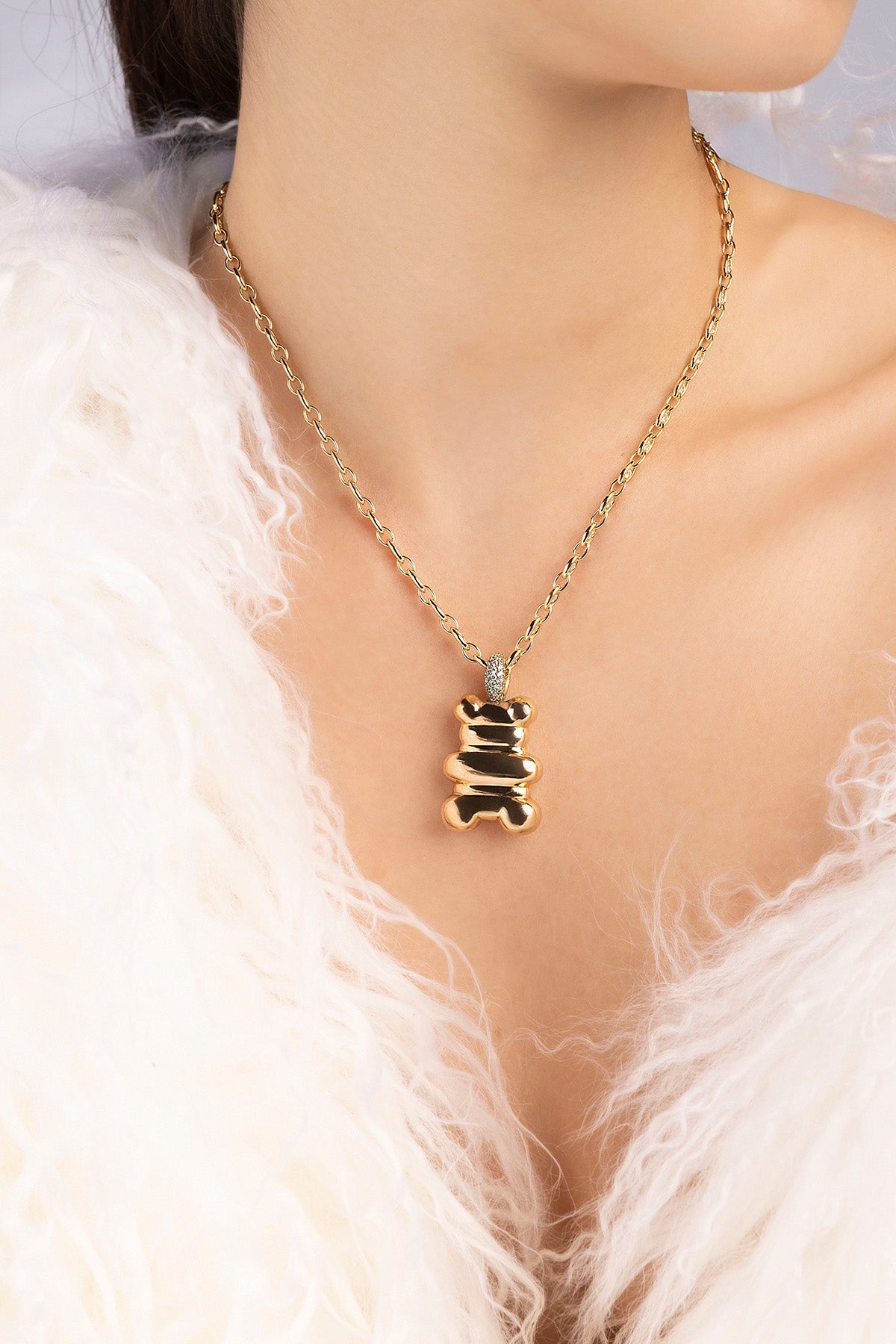 APM MONACO Collier Chaîne Yummy Bear Loulou XL
