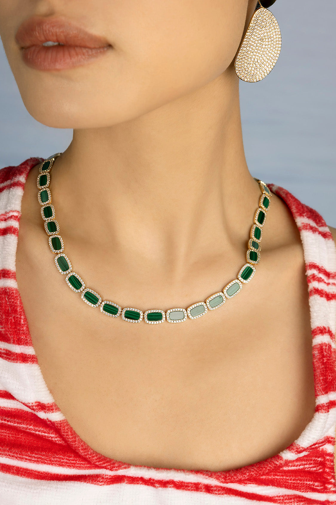 APM MONACO Ras-de-cou Malachite