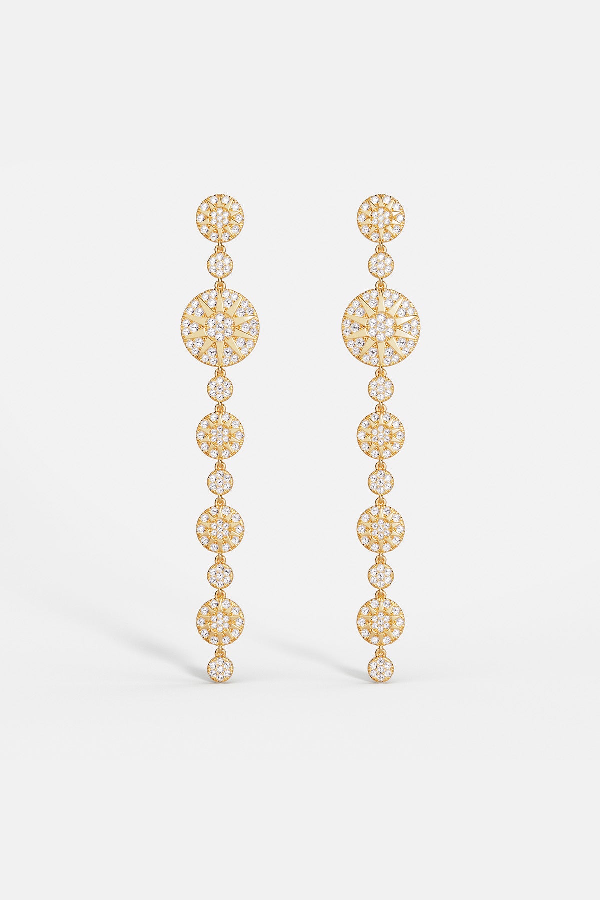 Boucles d'Oreilles Soleil Longues - APM Monaco