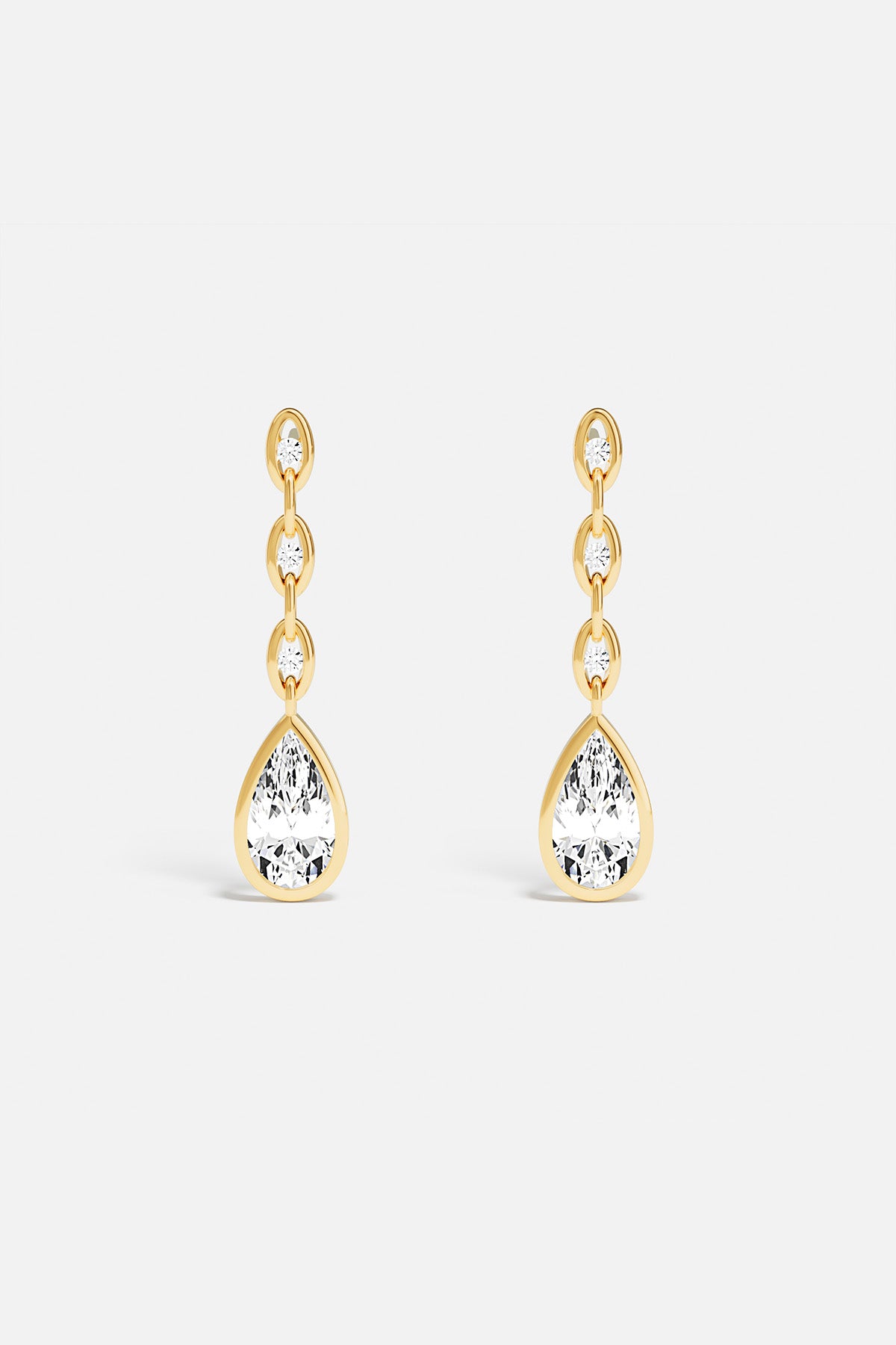 Boucles d'Oreilles Chaîne Éclat - APM Monaco