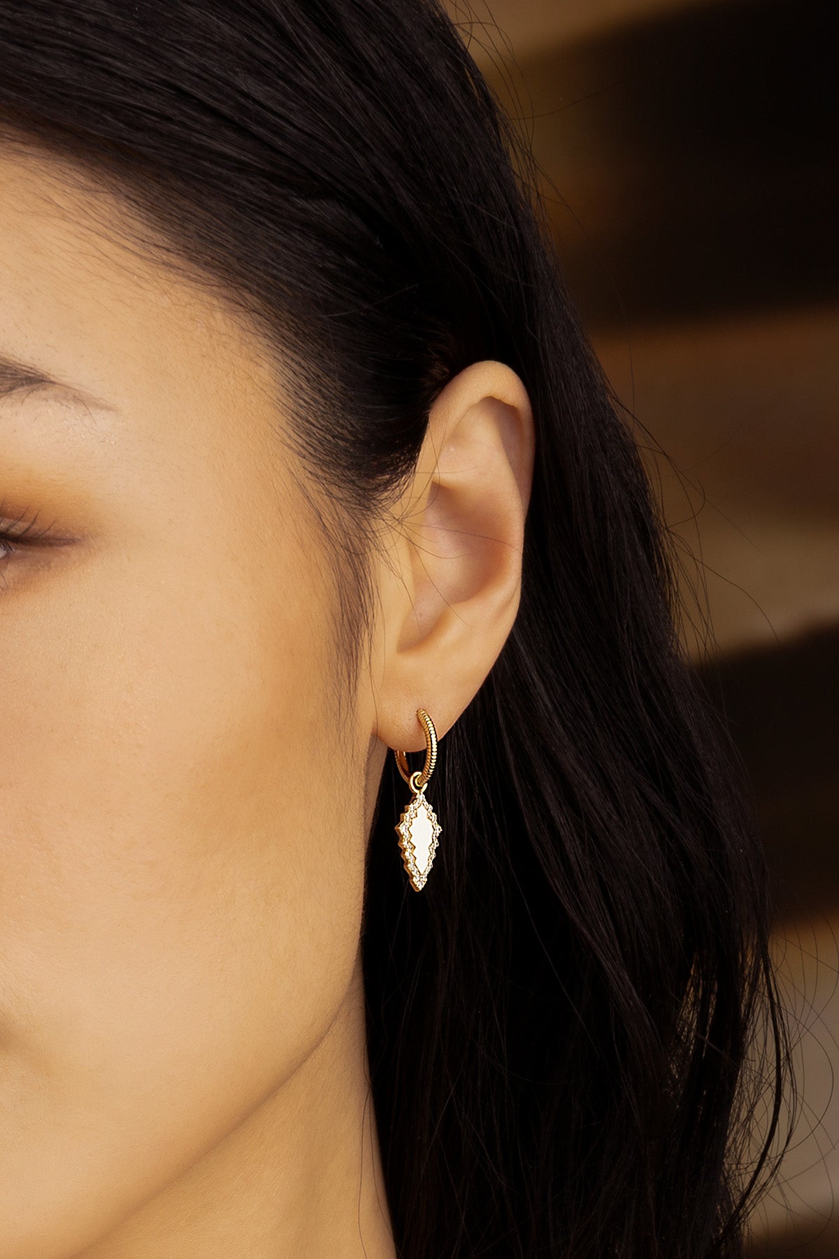 APM Monaco Boucles d'Oreilles Éclat en Or Jaune