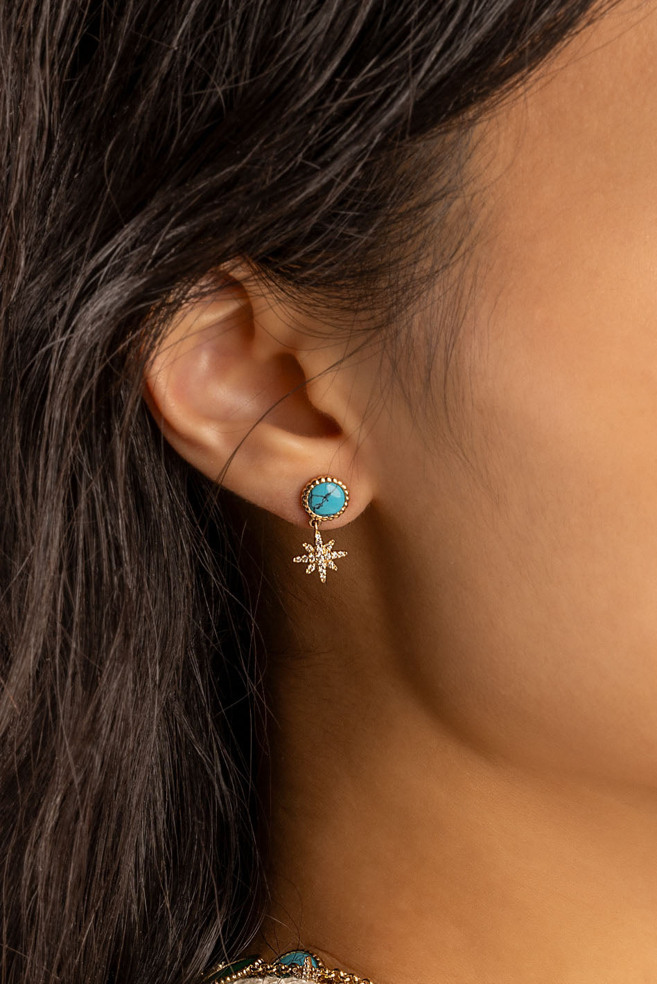 APM Monaco Lagoon Météorites Earrings en Or Jaune