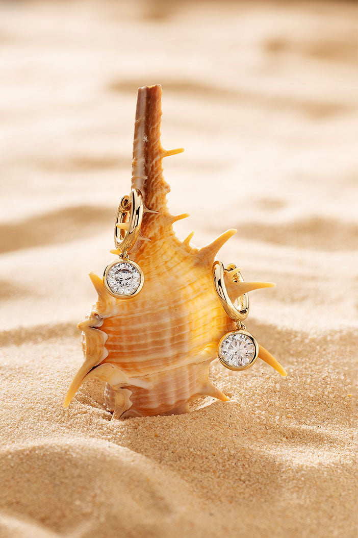 APM Monaco Boucles d'Oreilles Éclat en Or Jaune