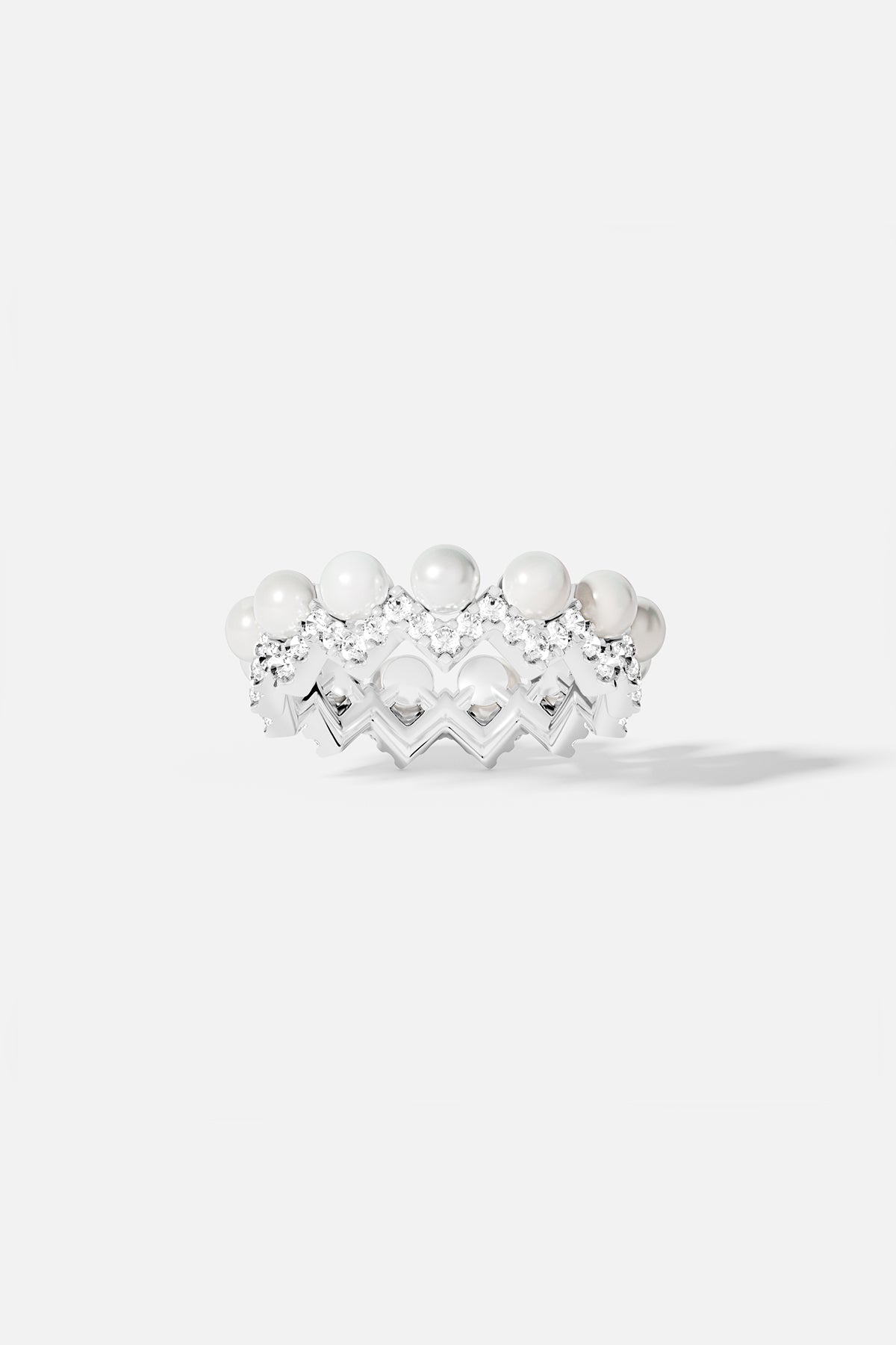 Up And Down Ring avec perles