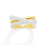 Bague Rectangles Croisés