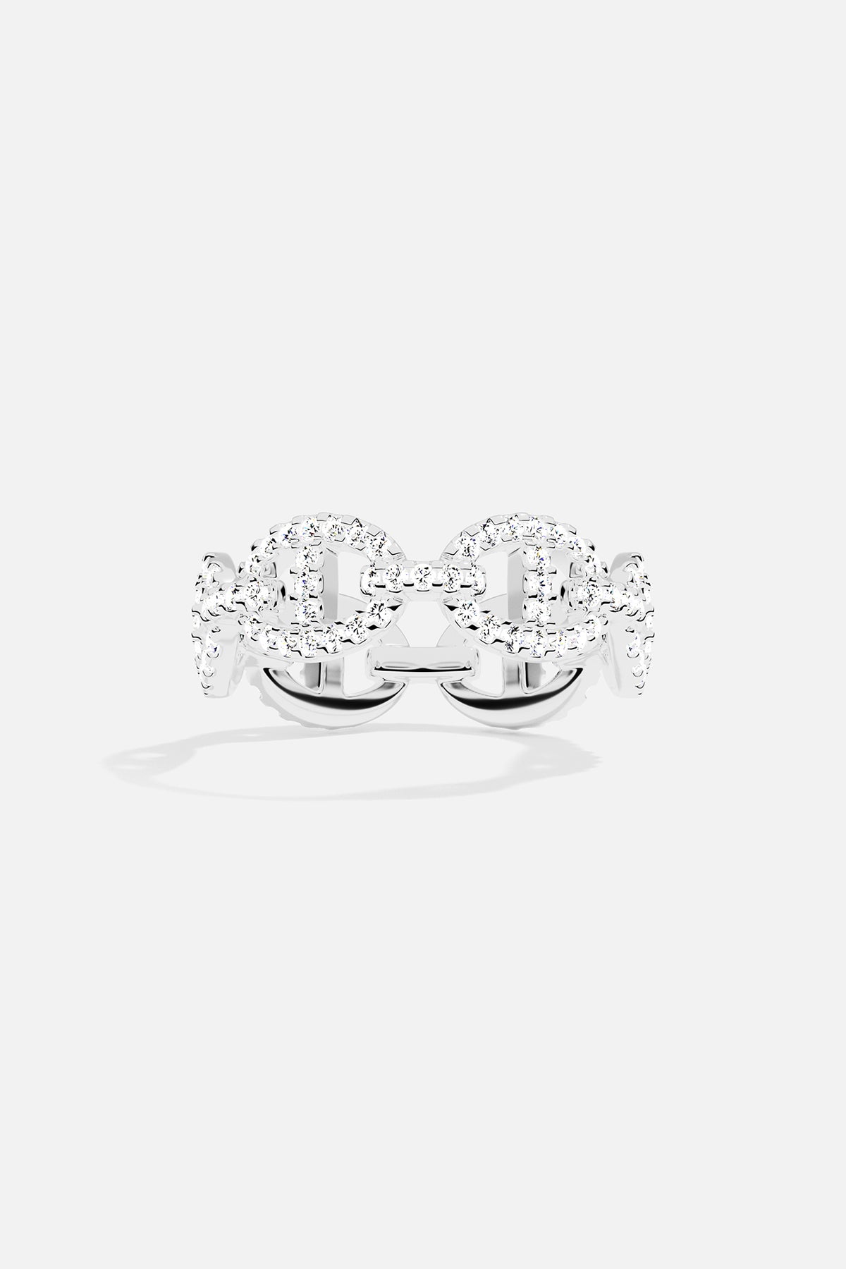 APM Monaco Bague Maille Marine en Argent