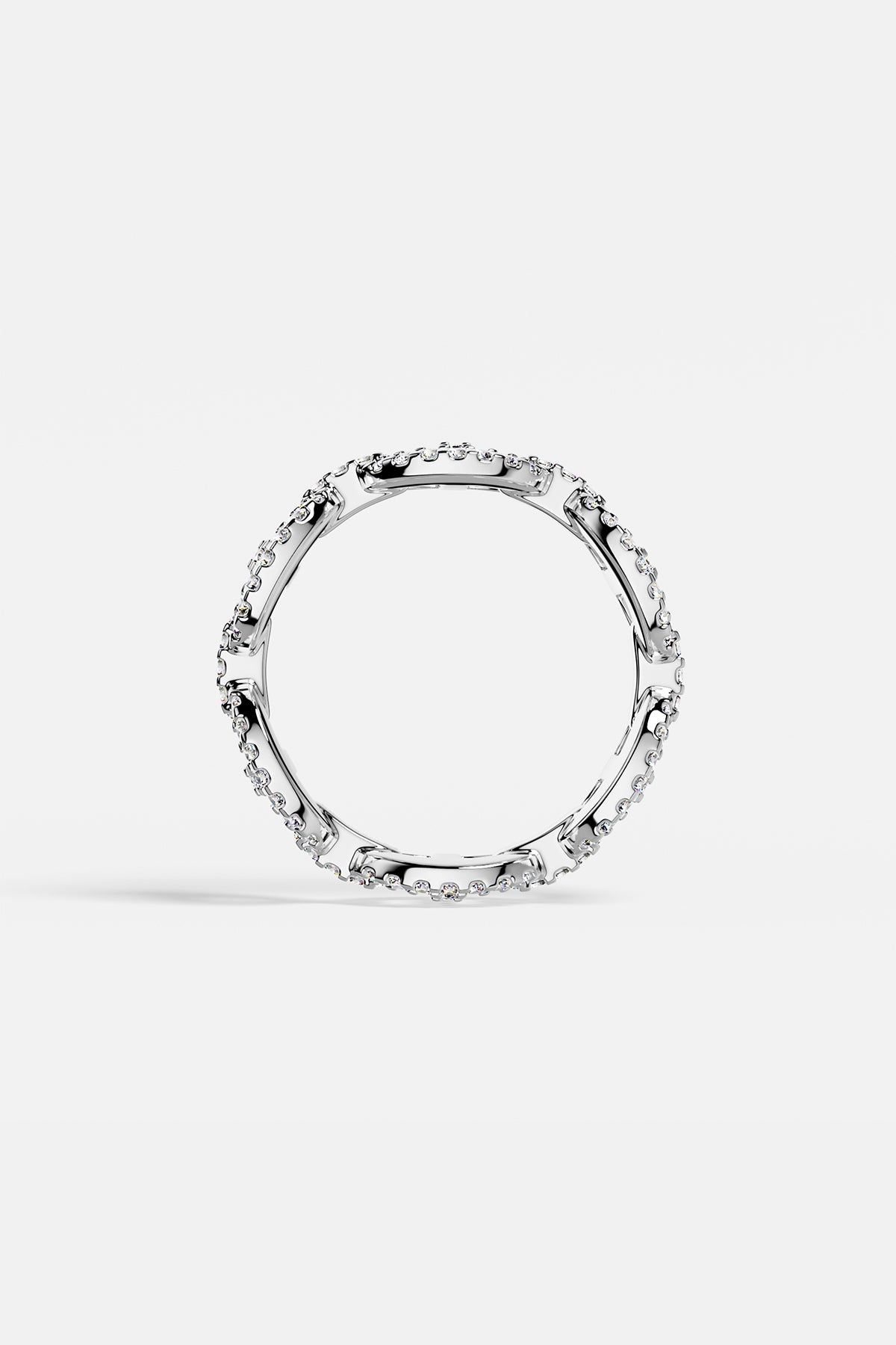 APM MONACO yacht club ring in silver on a white background
