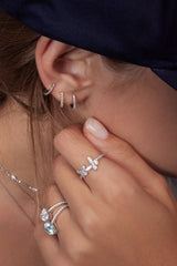 APM Monaco Bague Papillon en Argent