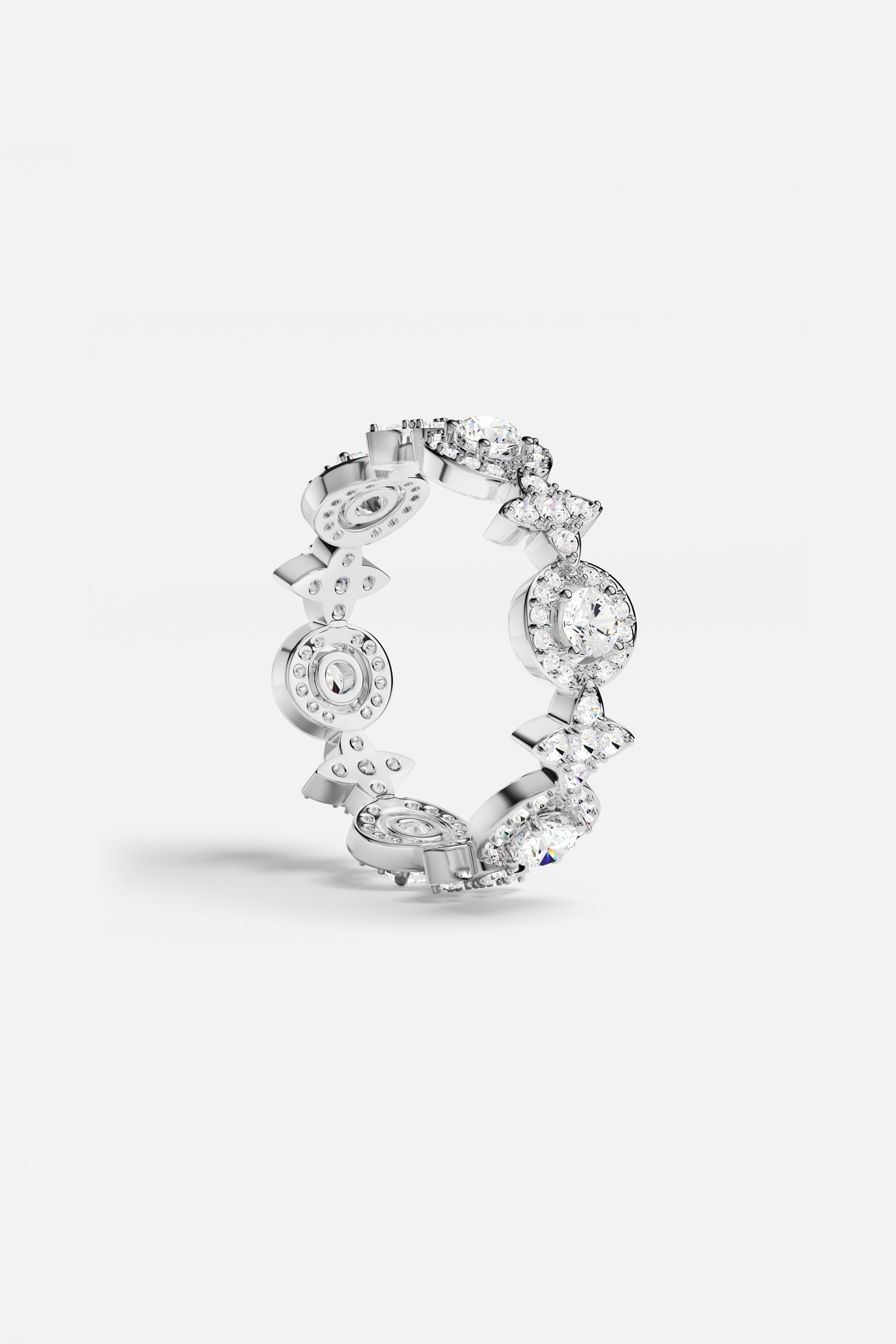 APM Monaco Bague Météorites en Argent