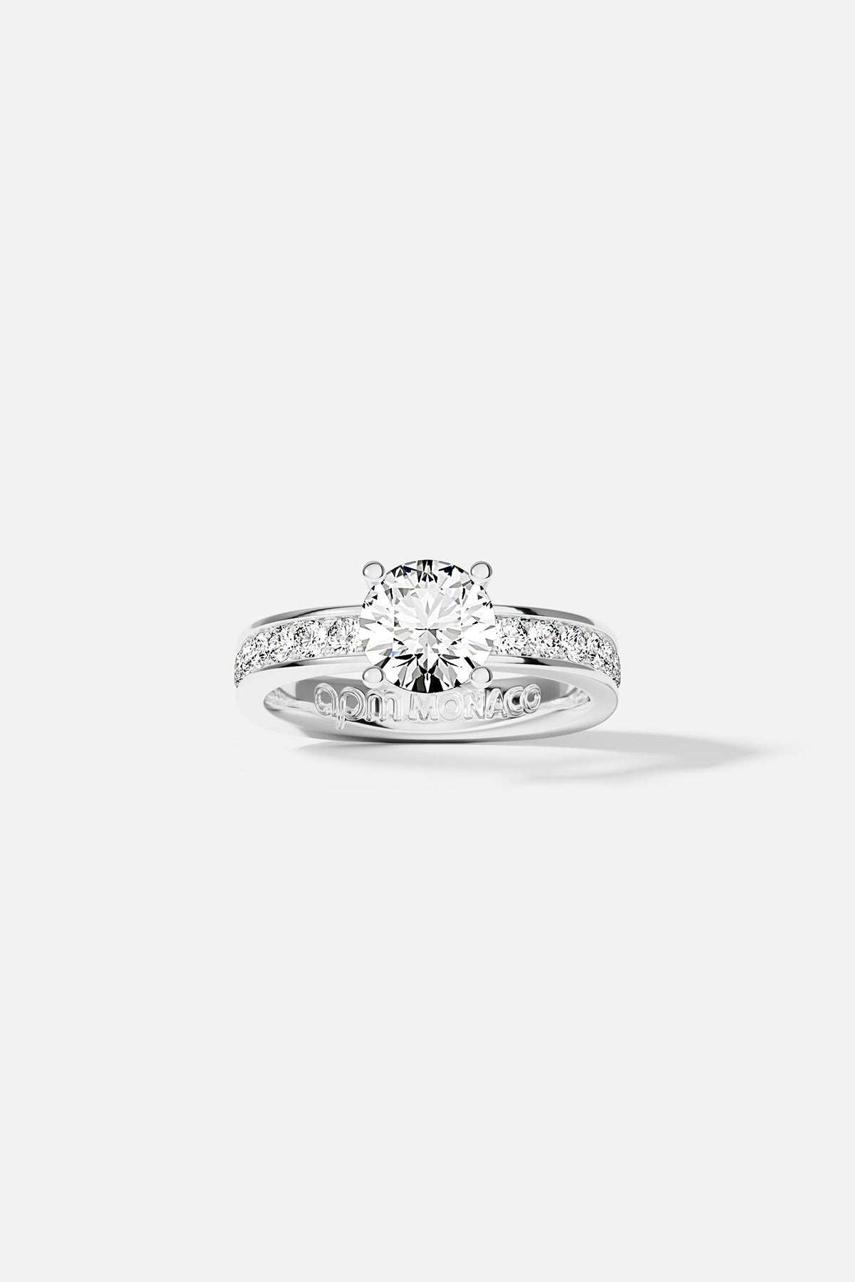 APM Monaco Bague Pavé en Argent