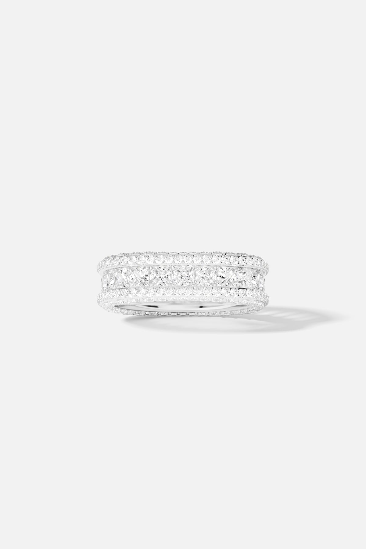 APM Monaco Bague Pavé en Argent