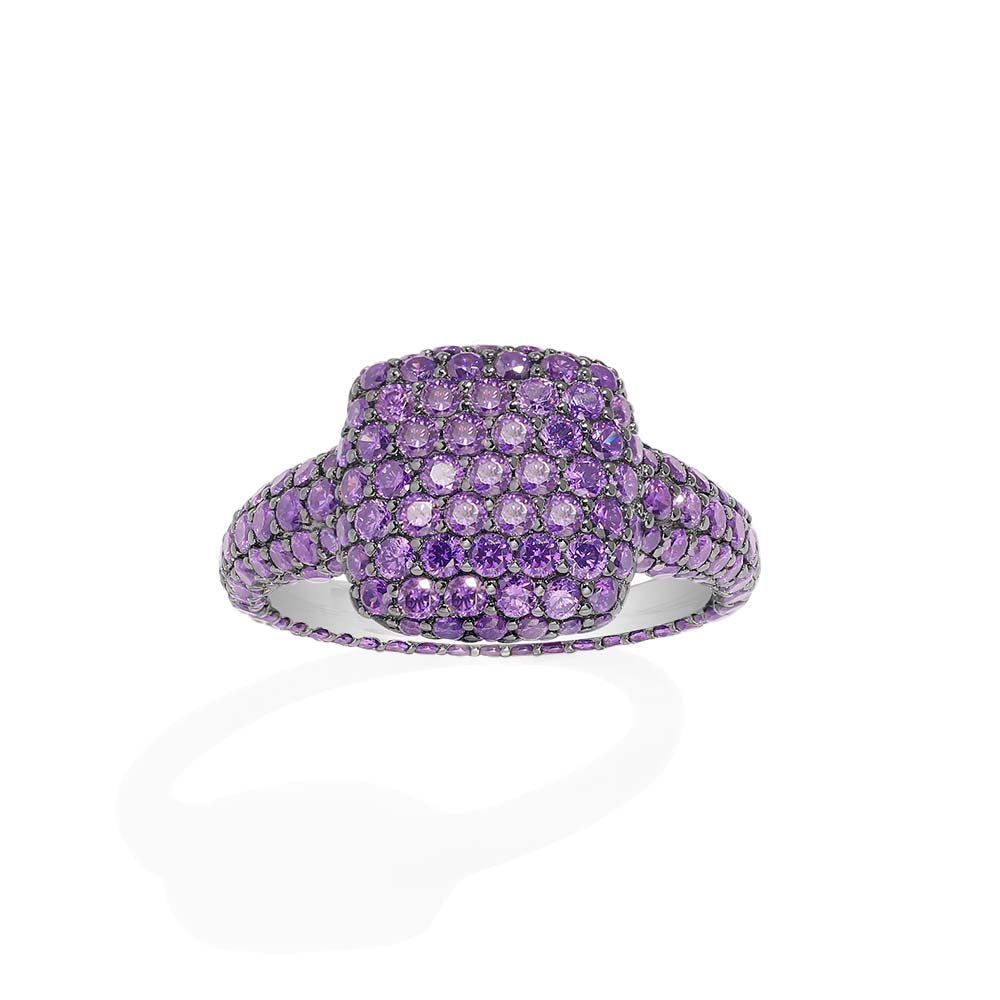 Bague Carré Violette - APM Monaco