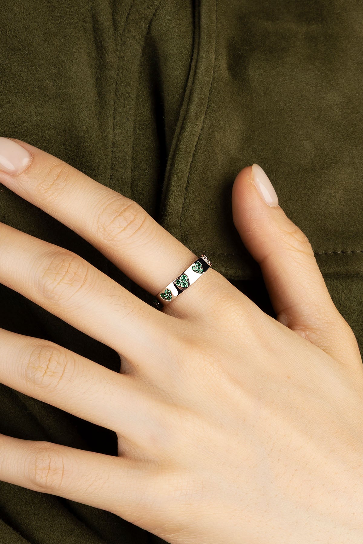 APM Monaco Bague Cœur en Argent