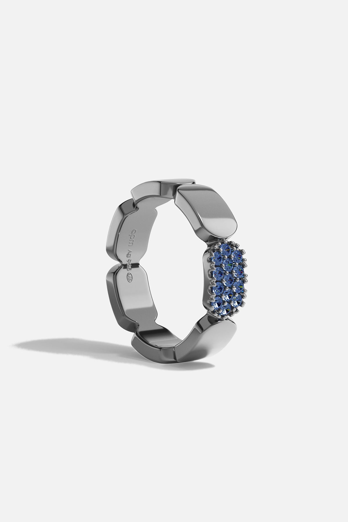 APM Monaco Bague Pavé en Argent