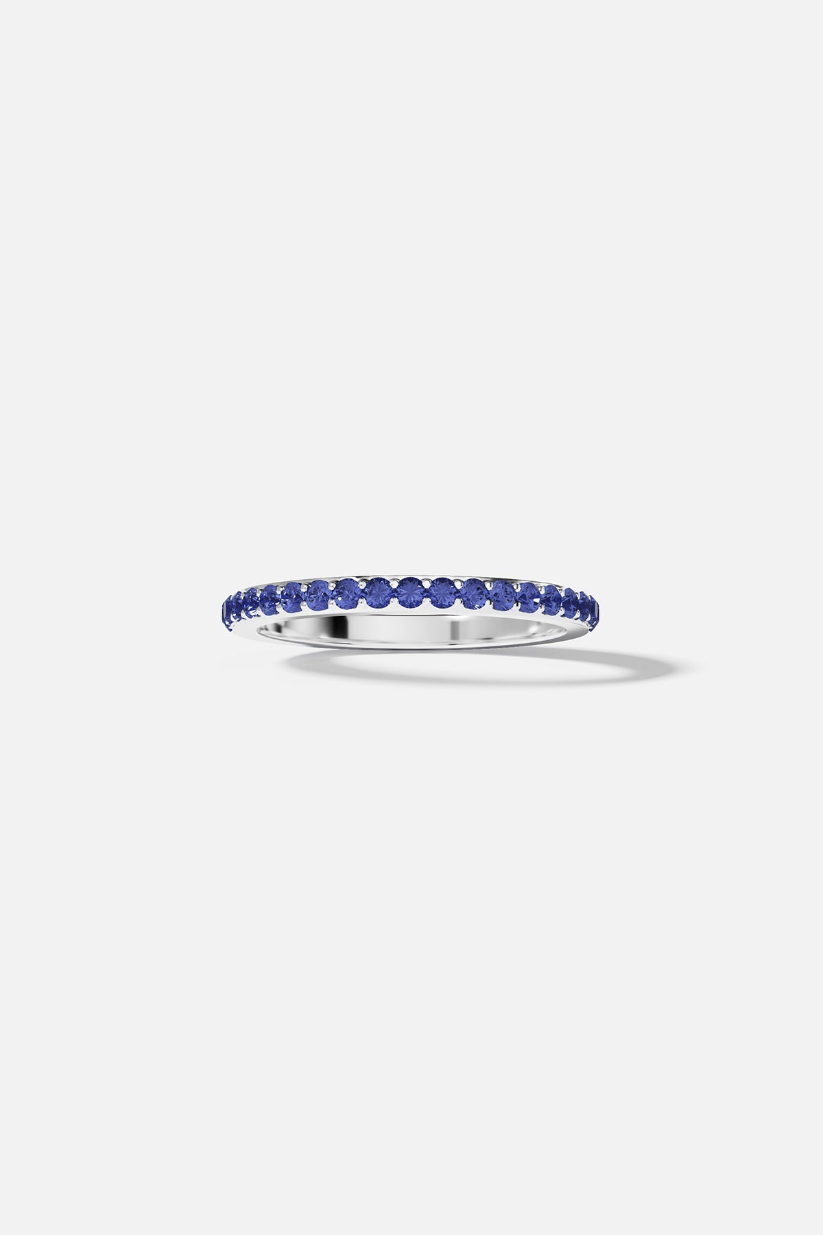 Bague Pavé Linéaire Bleue