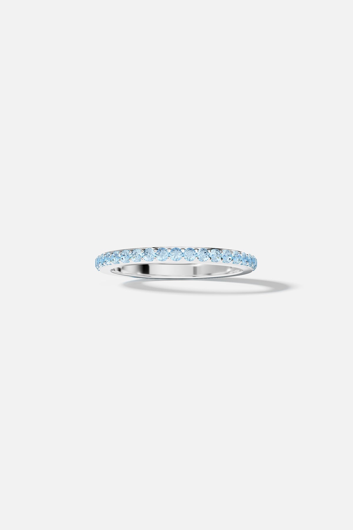 Bague Pavé Linéaire Aqua