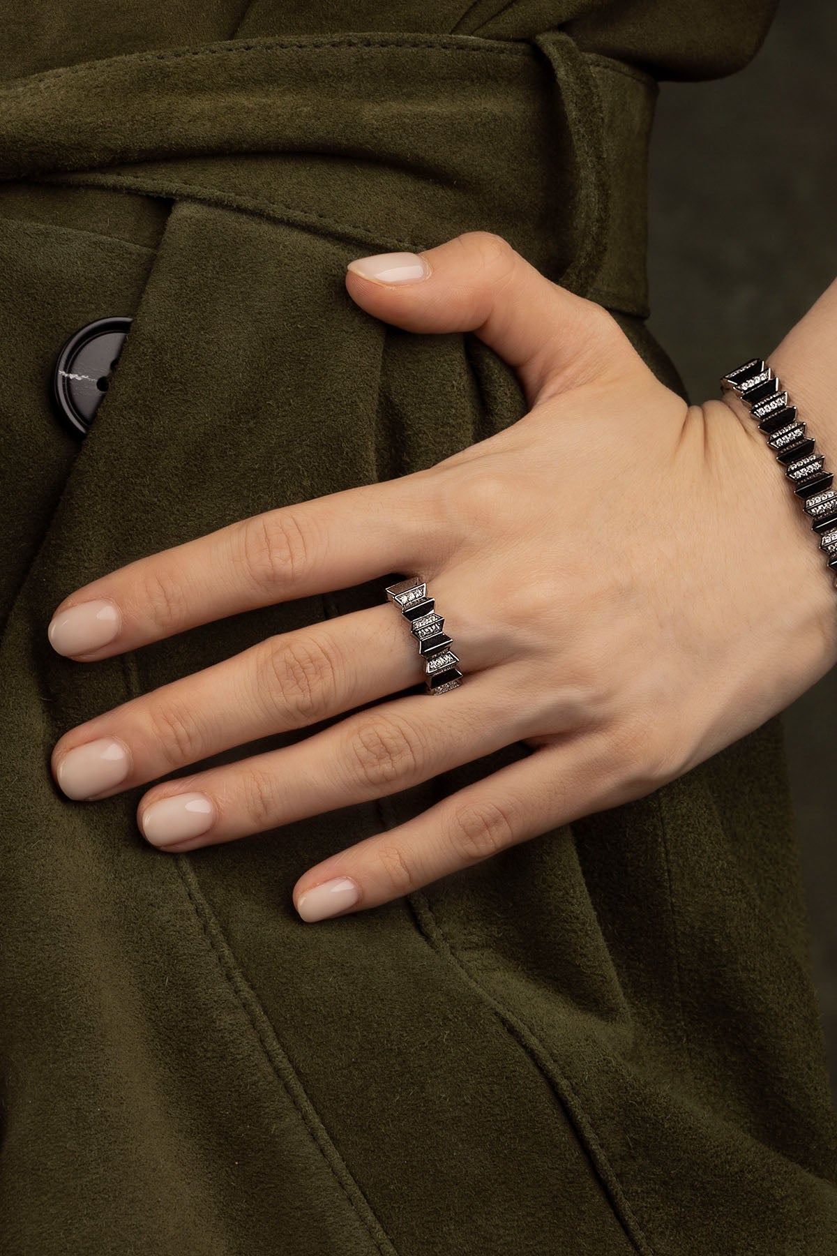 APM Monaco Bague Up and Down en Argent