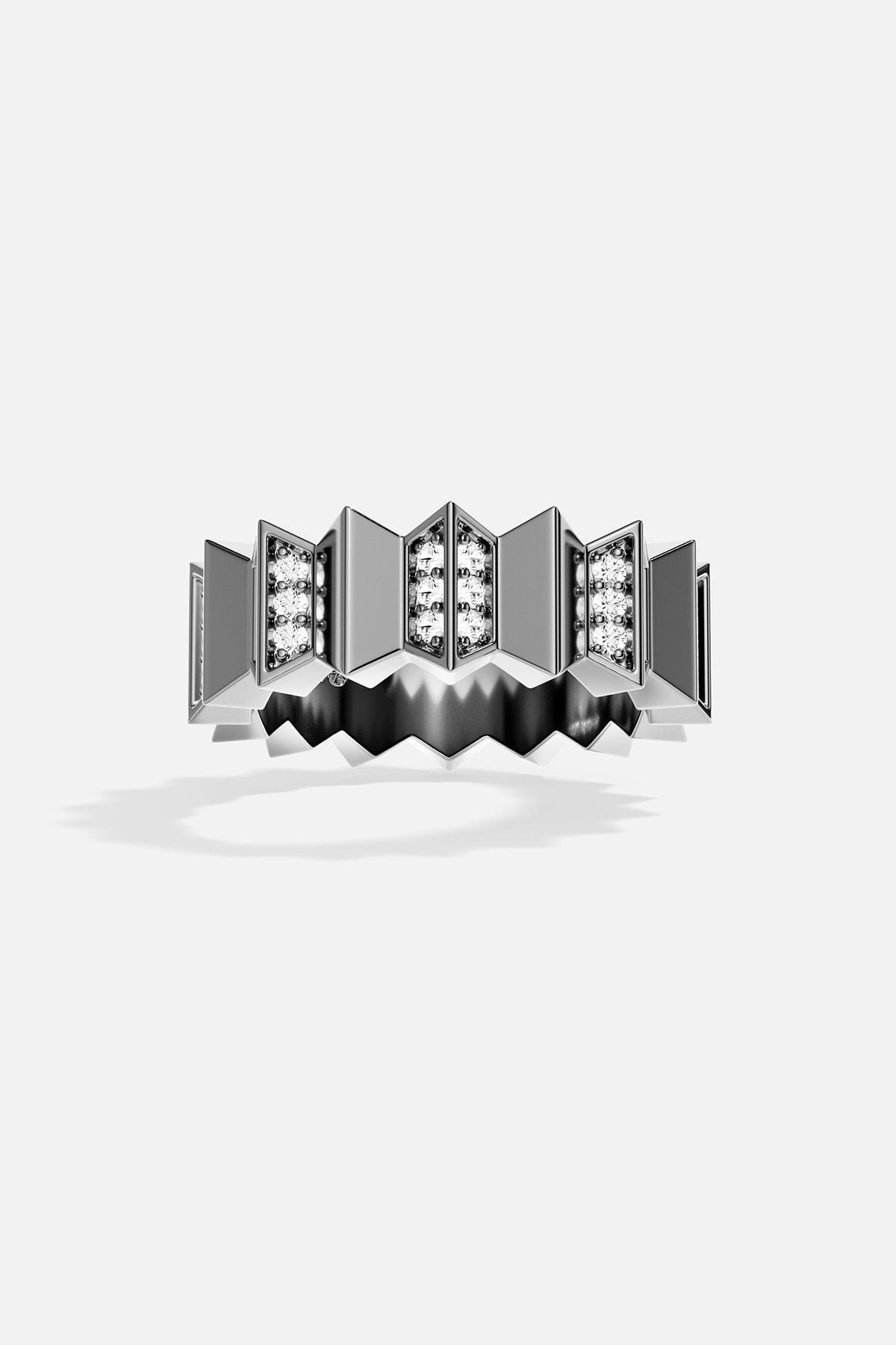 APM Monaco Bague Up and Down en Argent
