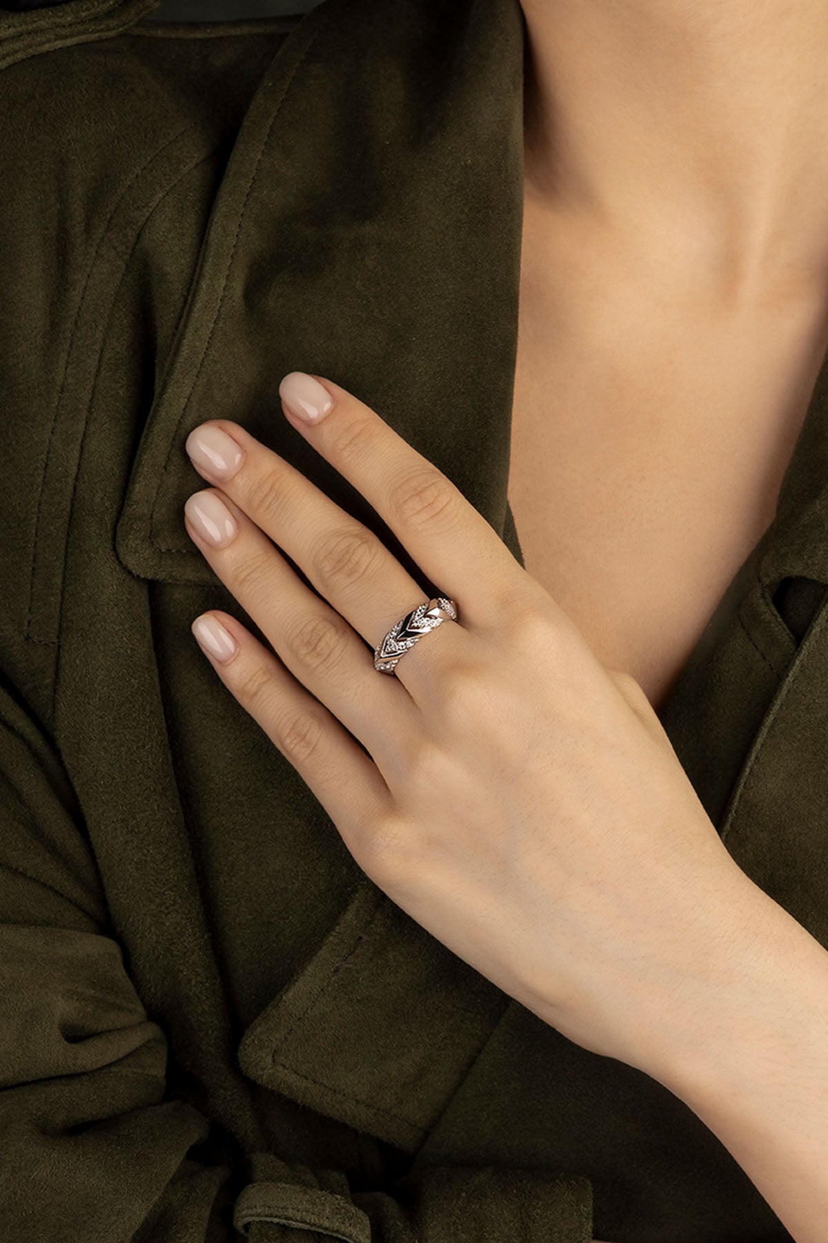 APM Monaco Bague Kaa en Argent
