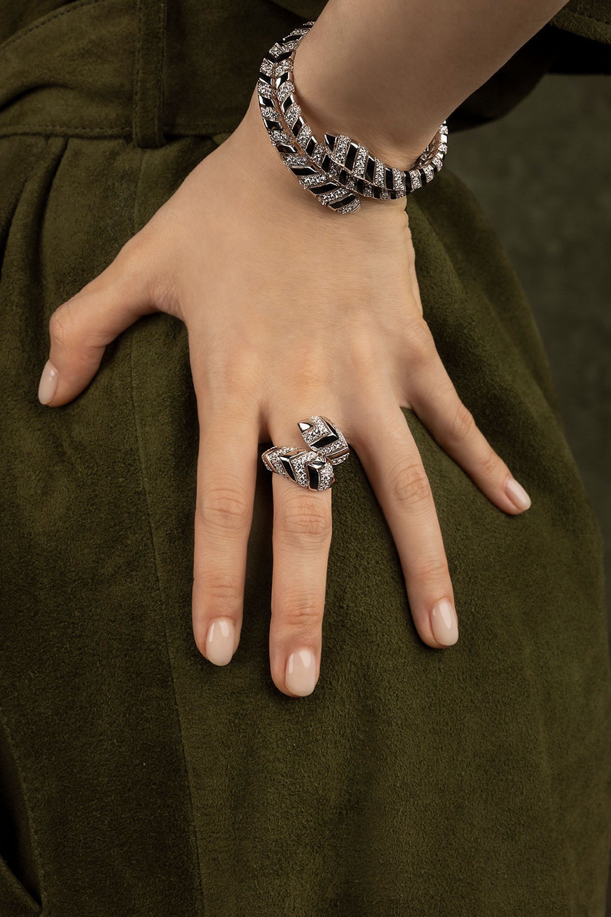 APM Monaco Bague Kaa en Argent