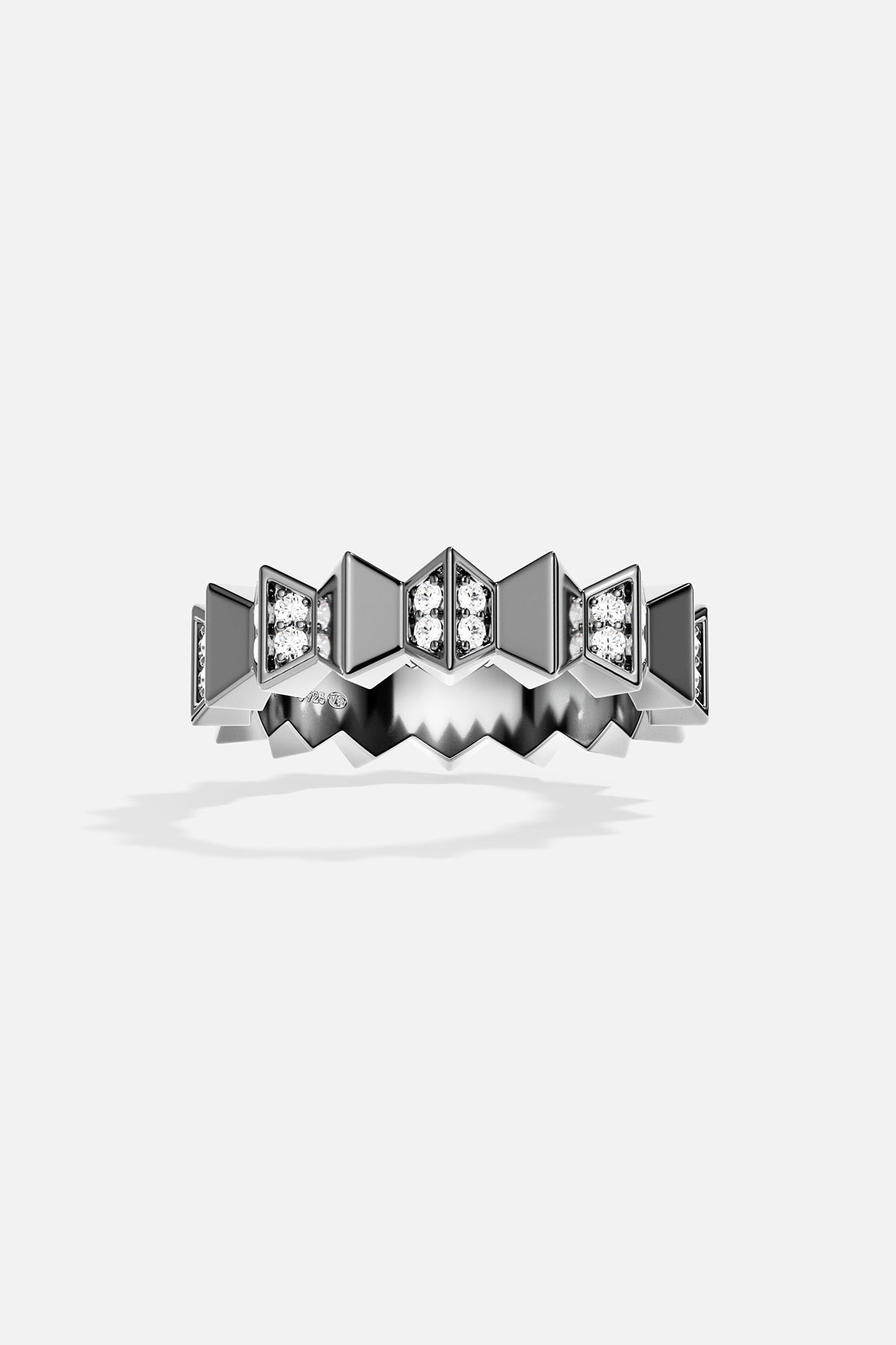 APM Monaco Bague Up and Down en Argent
