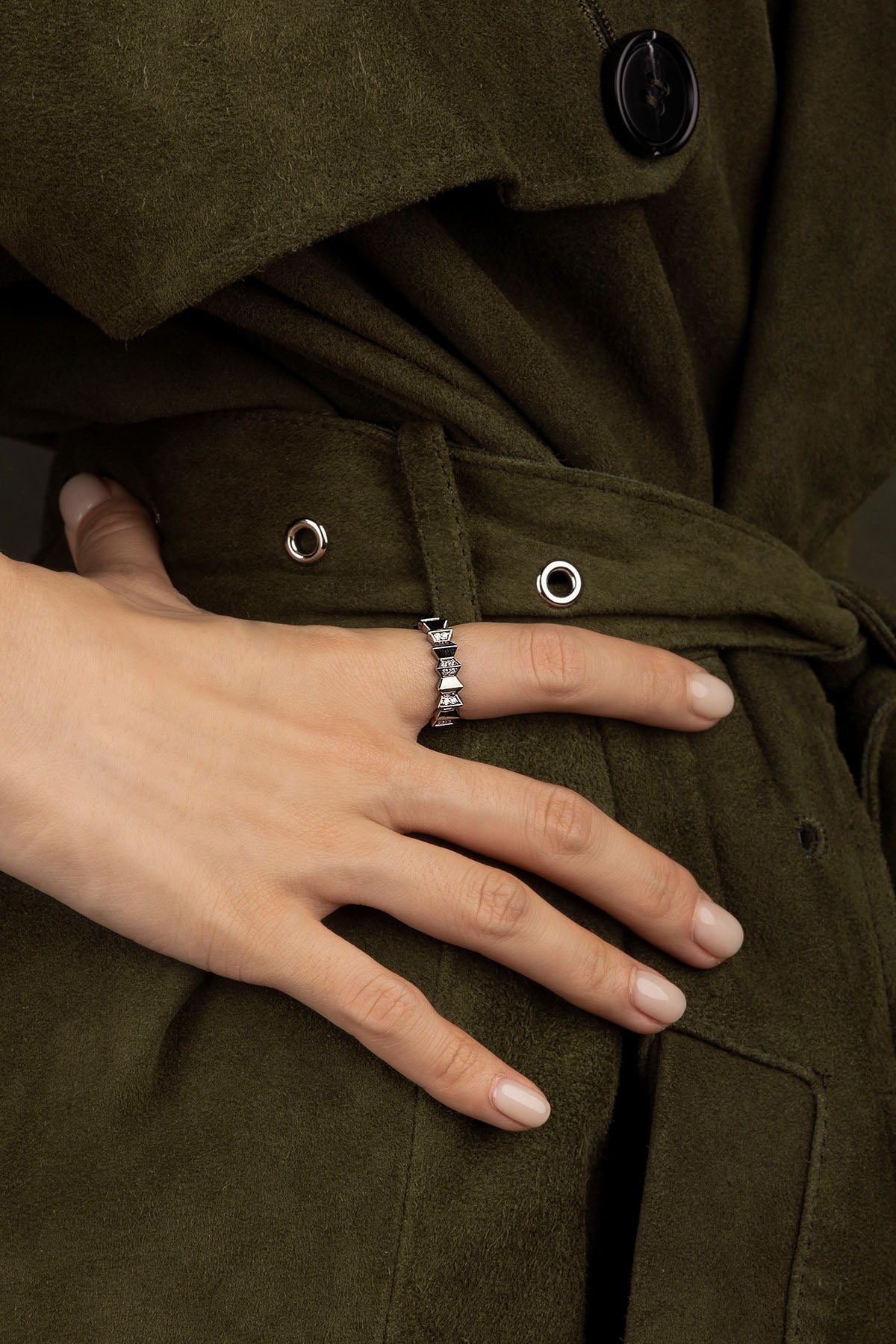 APM Monaco Bague Up and Down en Argent