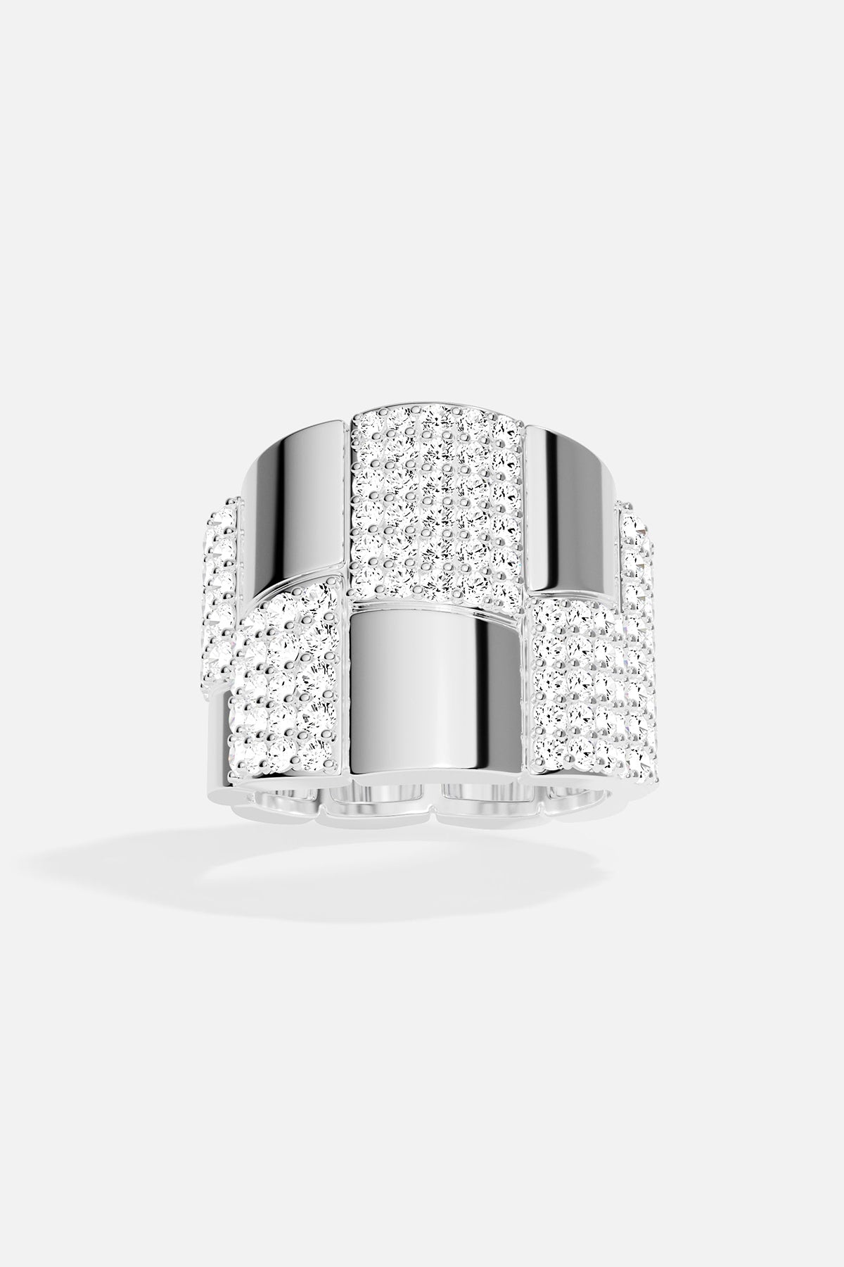 APM Monaco Bague Pavé en Argent