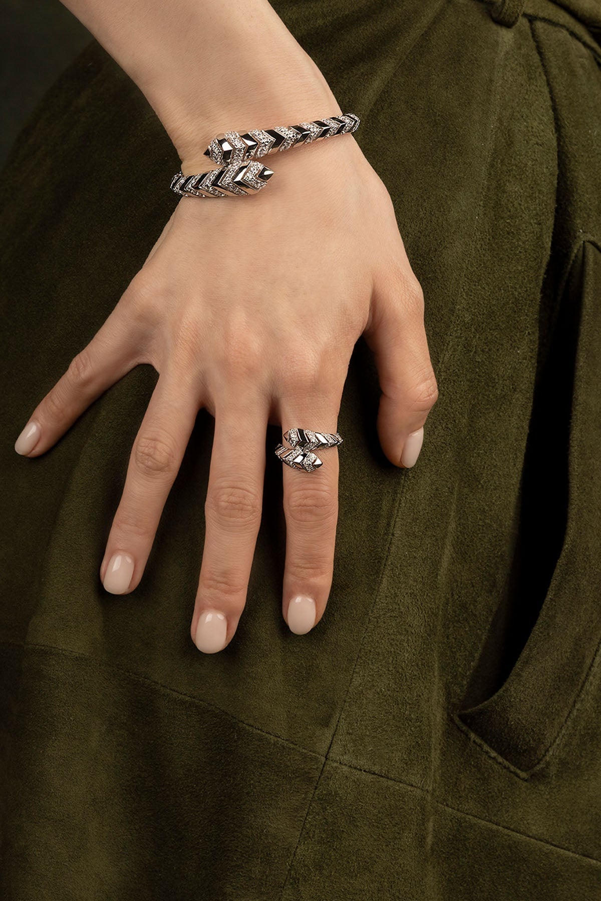 APM Monaco Bague Kaa en Argent
