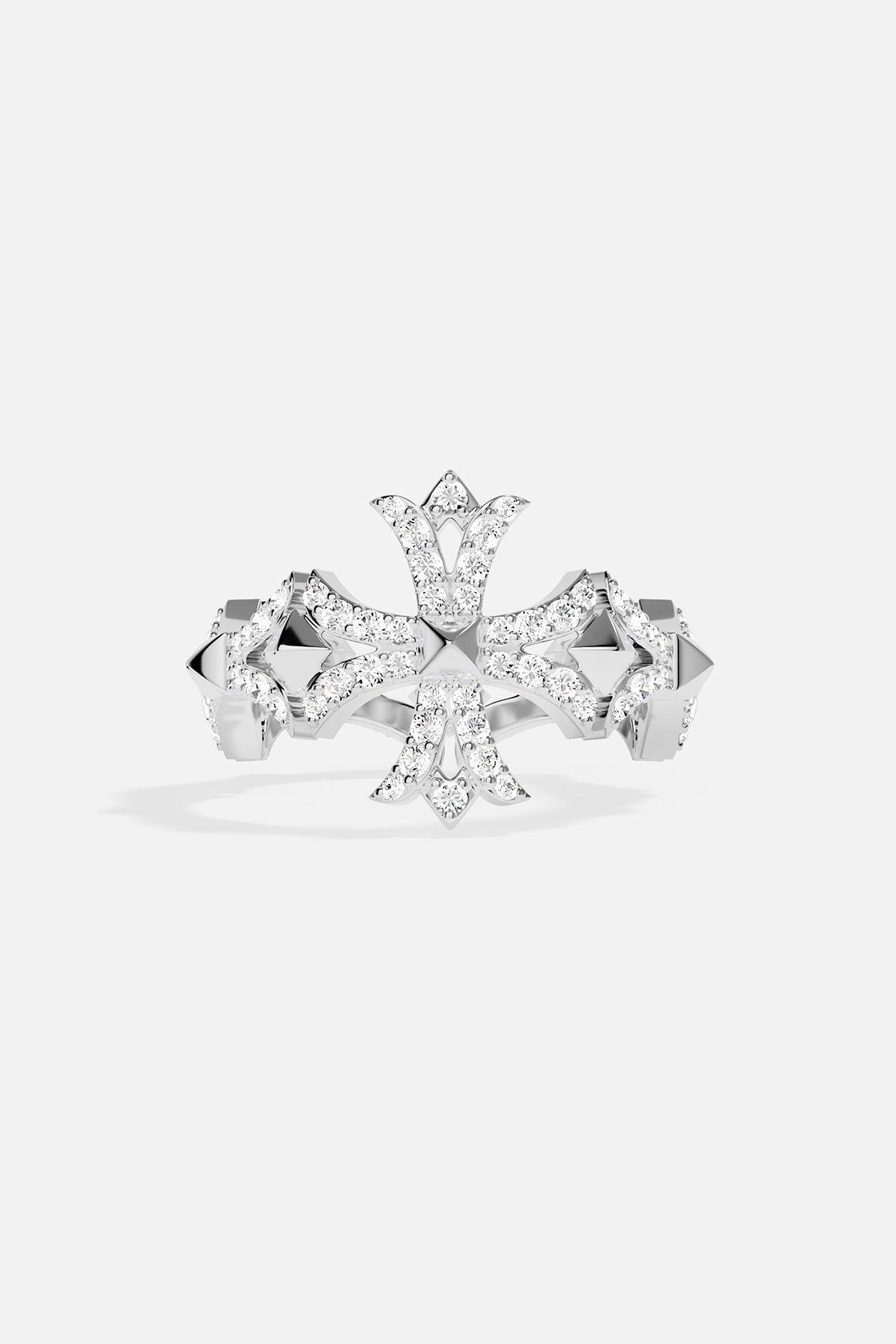 APM Monaco Bague Croix en Argent
