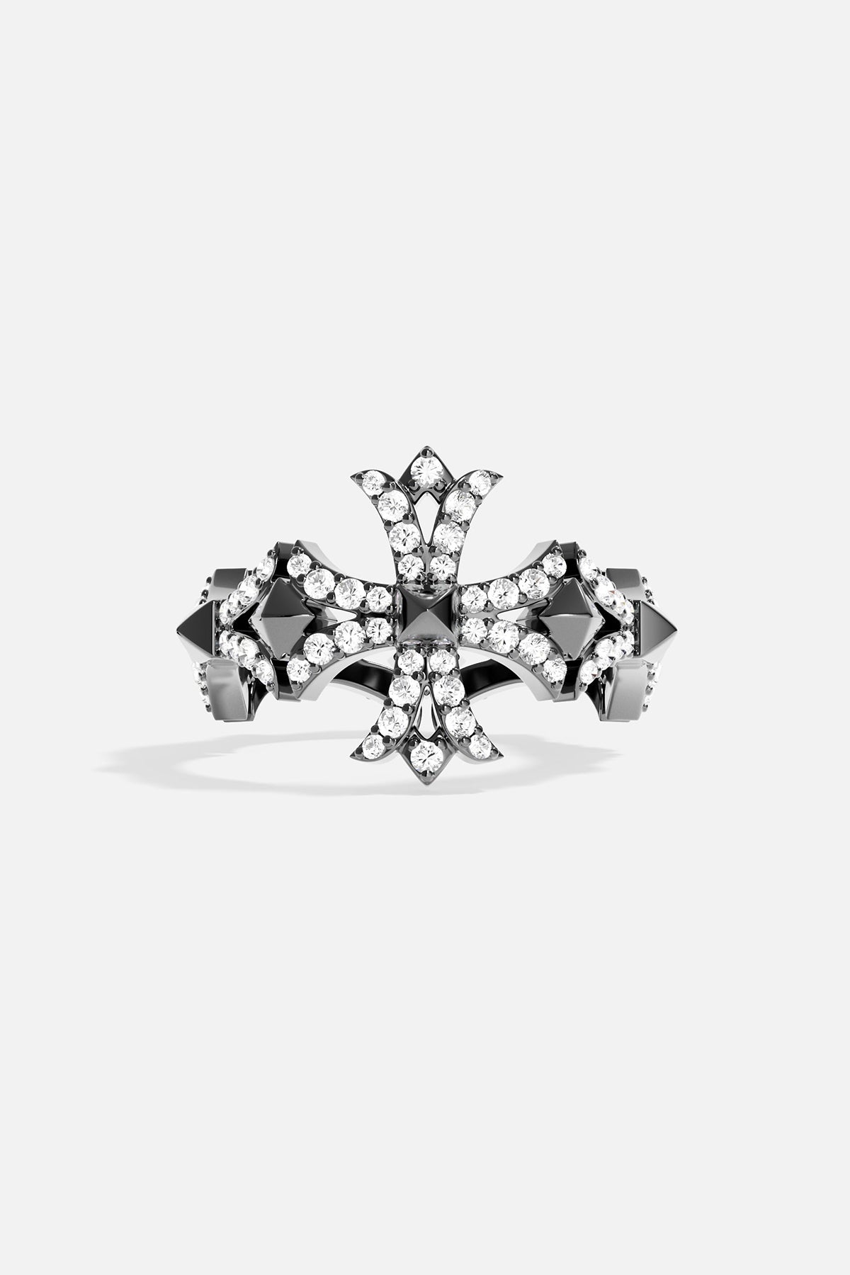 APM Monaco Bague Croix en Argent