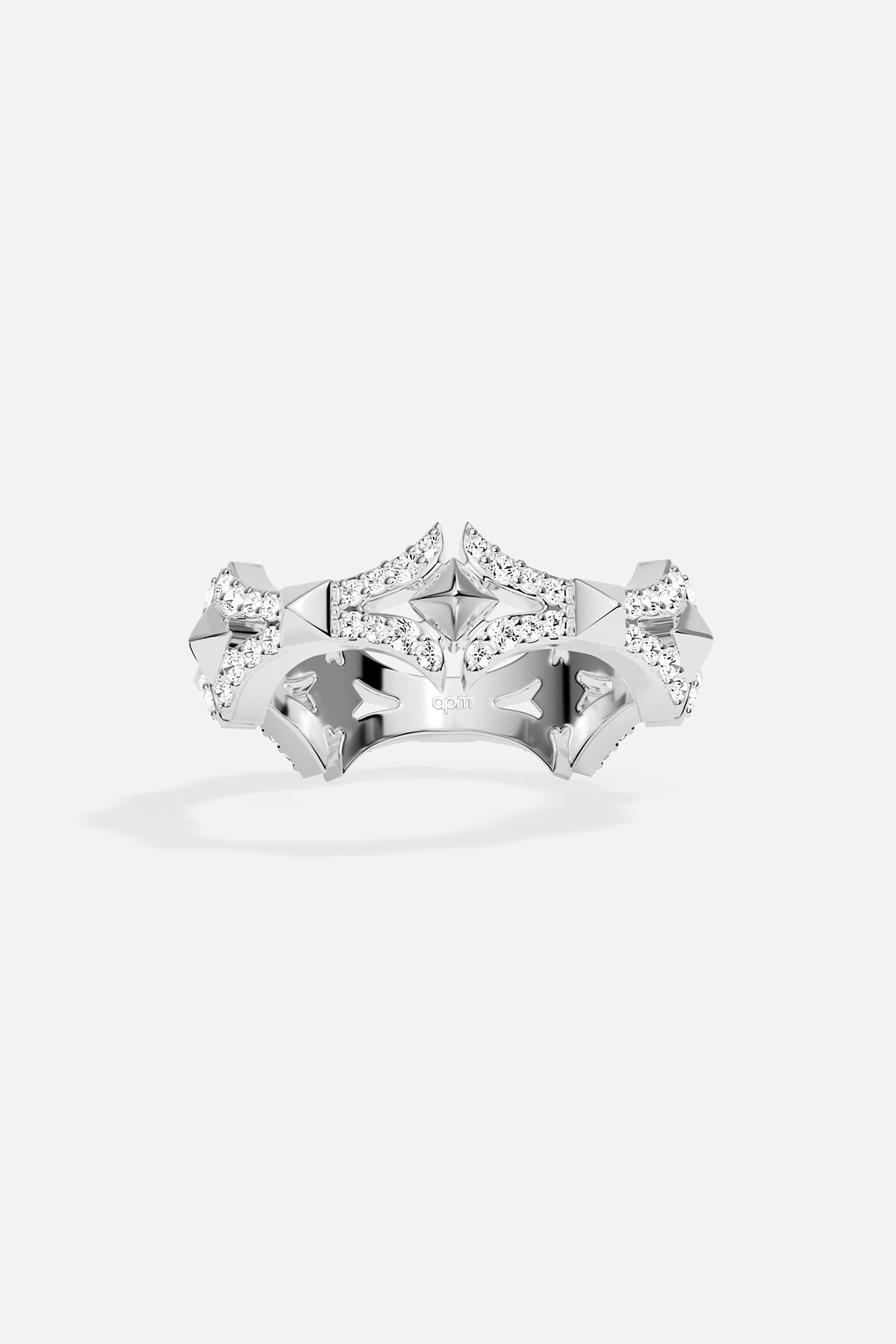 APM Monaco Bague Croix en Argent